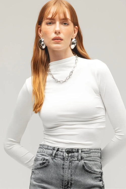 Lacays® Balıkçı Yaka Örme Bluz