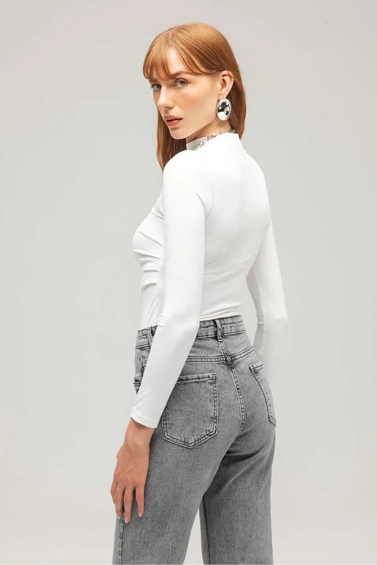 Lacays® Balıkçı Yaka Örme Bluz