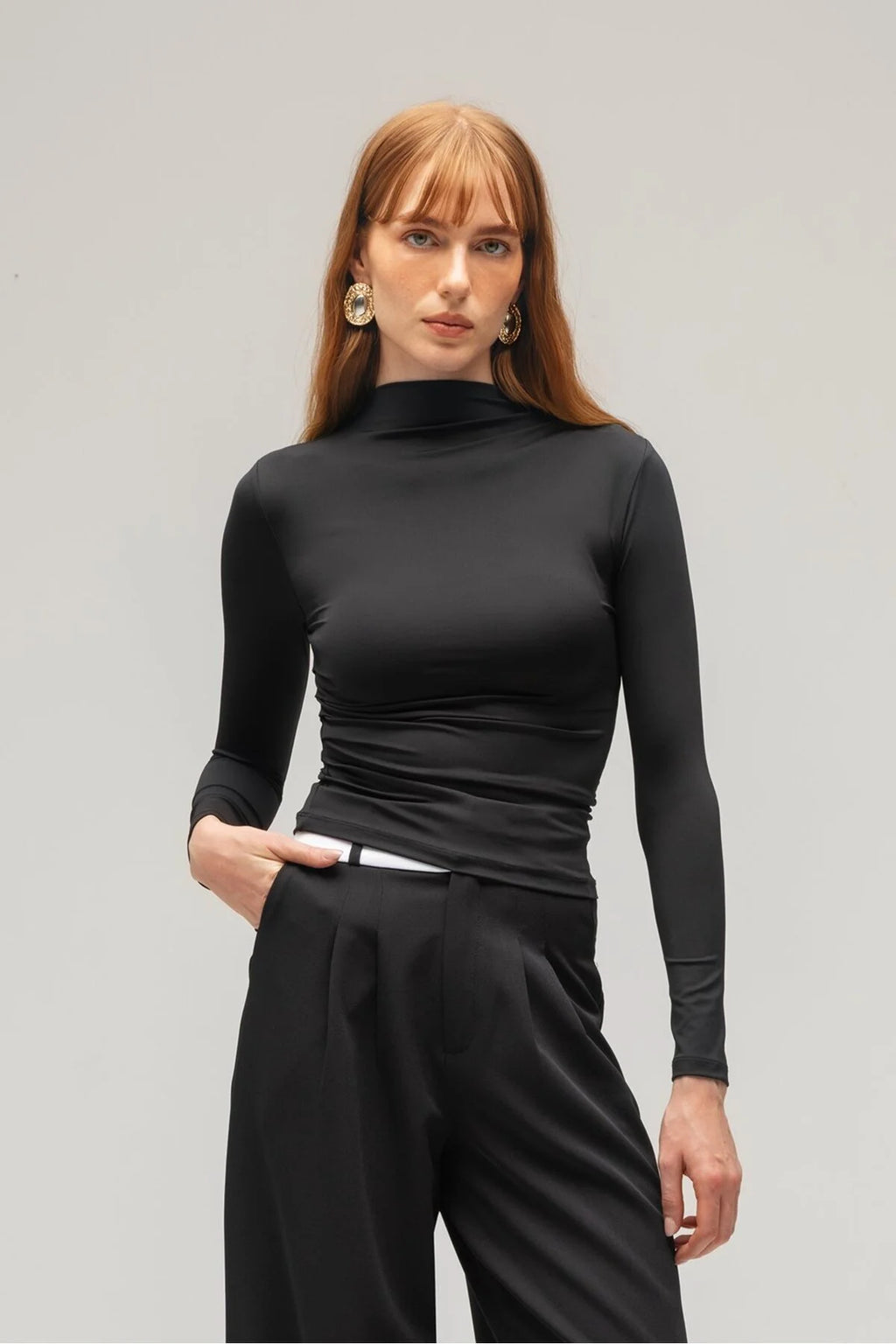 Lacays® Balıkçı Yaka Örme Bluz